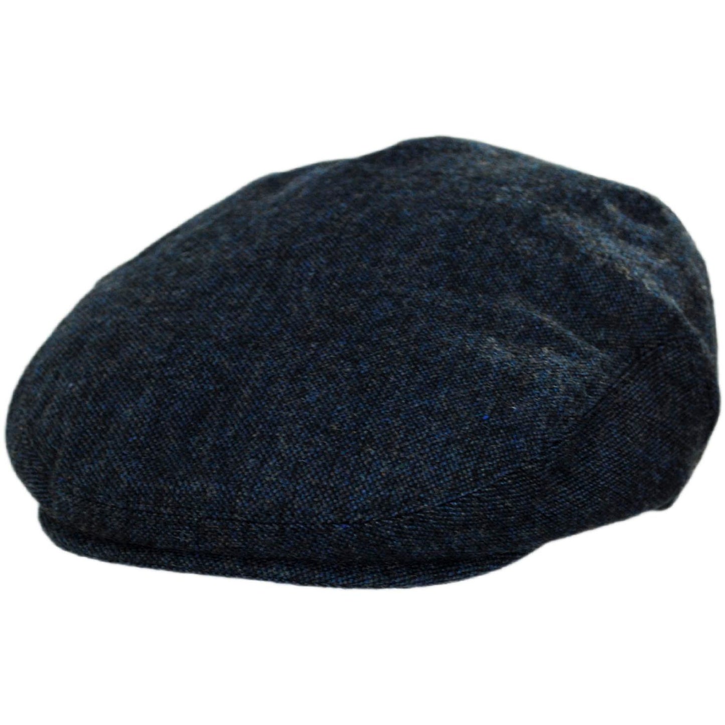 Jaxon Hats | Troubadour Tweed Wool Blend Ivy Cap | 167567 | lead | NAVY BLUE