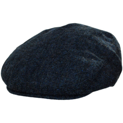 Jaxon Hats | Troubadour Tweed Wool Blend Ivy Cap | 167567 | lead | NAVY BLUE