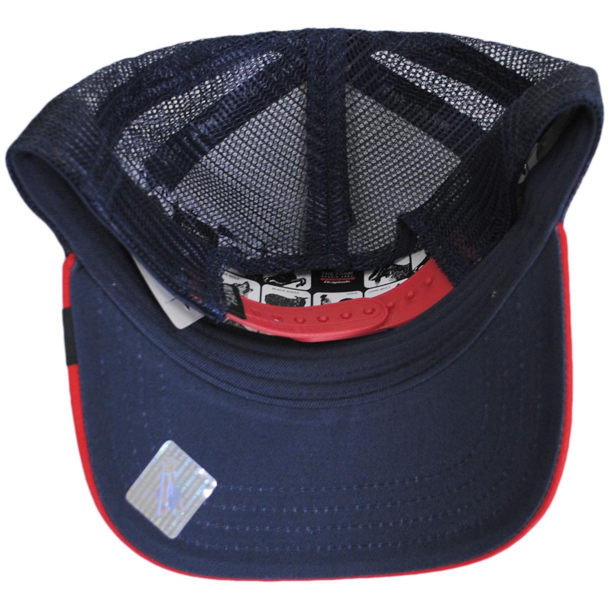 Goorin Bros | Cock Mesh Trucker Snapback Baseball Cap | 200441RWB | under | WHITE
