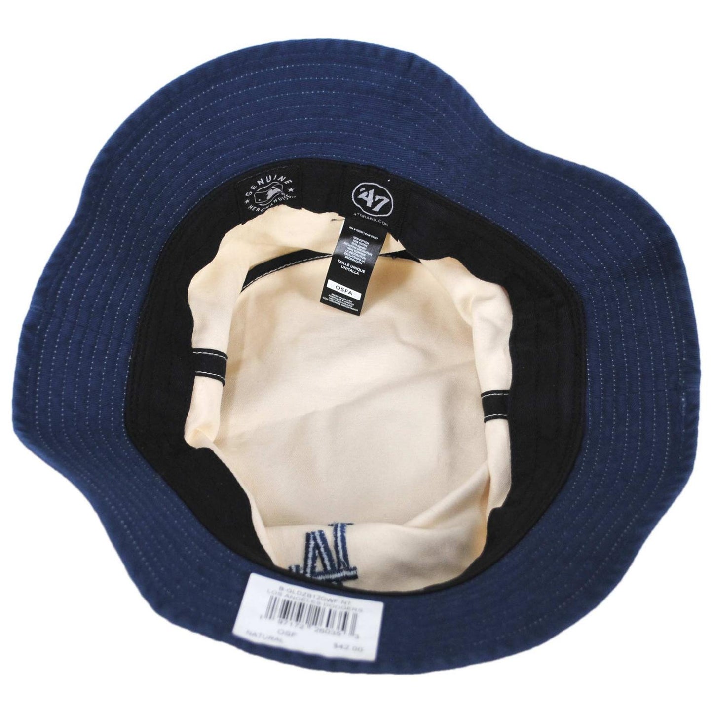 47 Brand | Dodgers Glory Daze 47 Bucket Hat | 186299 | under | NATURAL