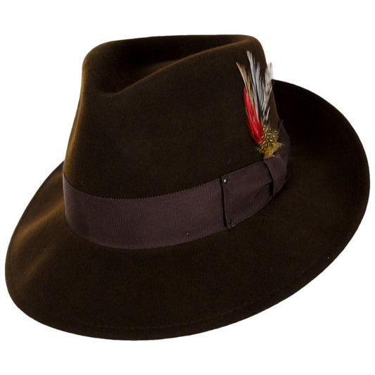 Bailey 1922 | Packable Wool LiteFelt Fedora Hat - Java Bean | 130003JB | lead | JAVA BEAN
