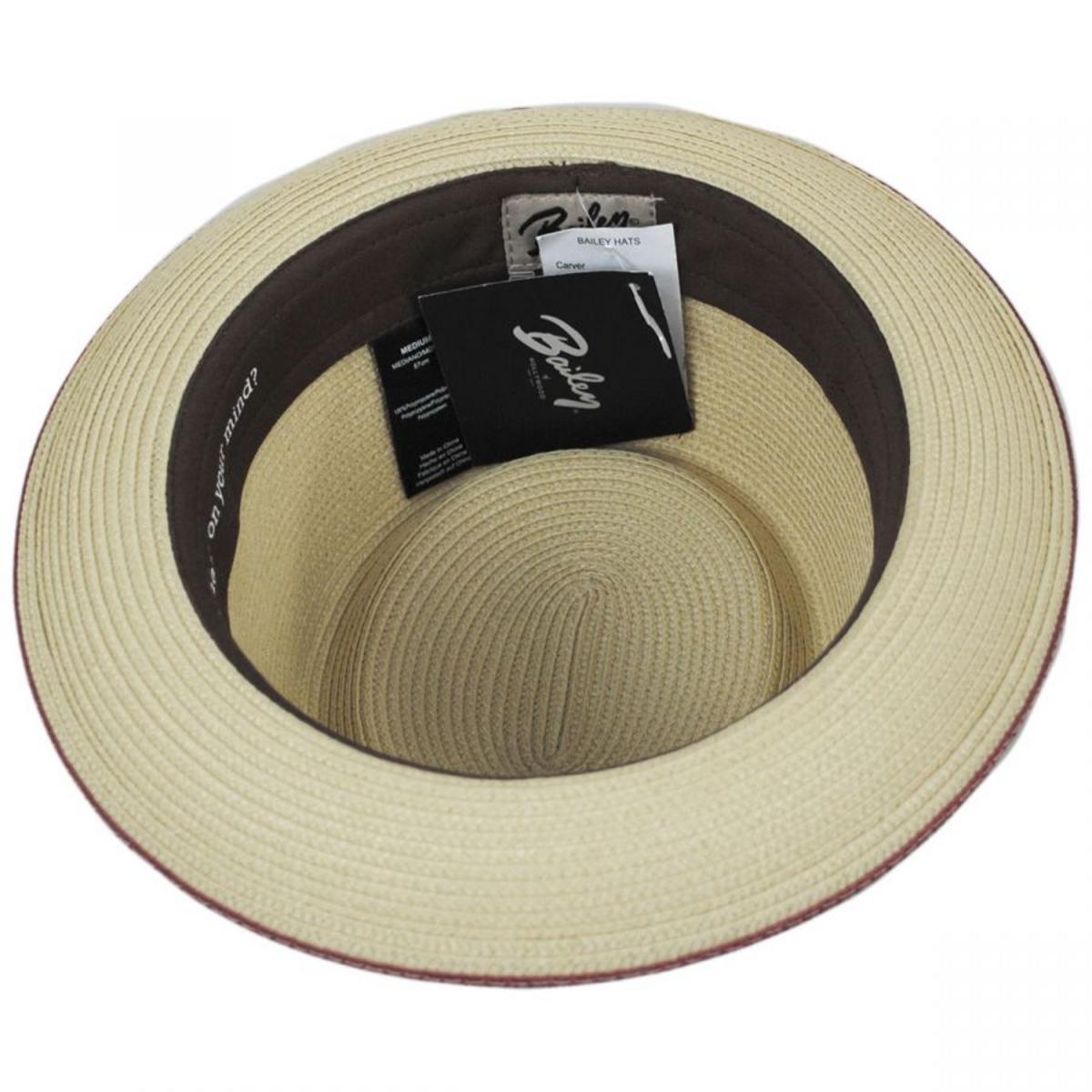 Bailey 1922 | Carver Toyo Straw Blend Pork Pie Hat | 127761 | under | NATURAL