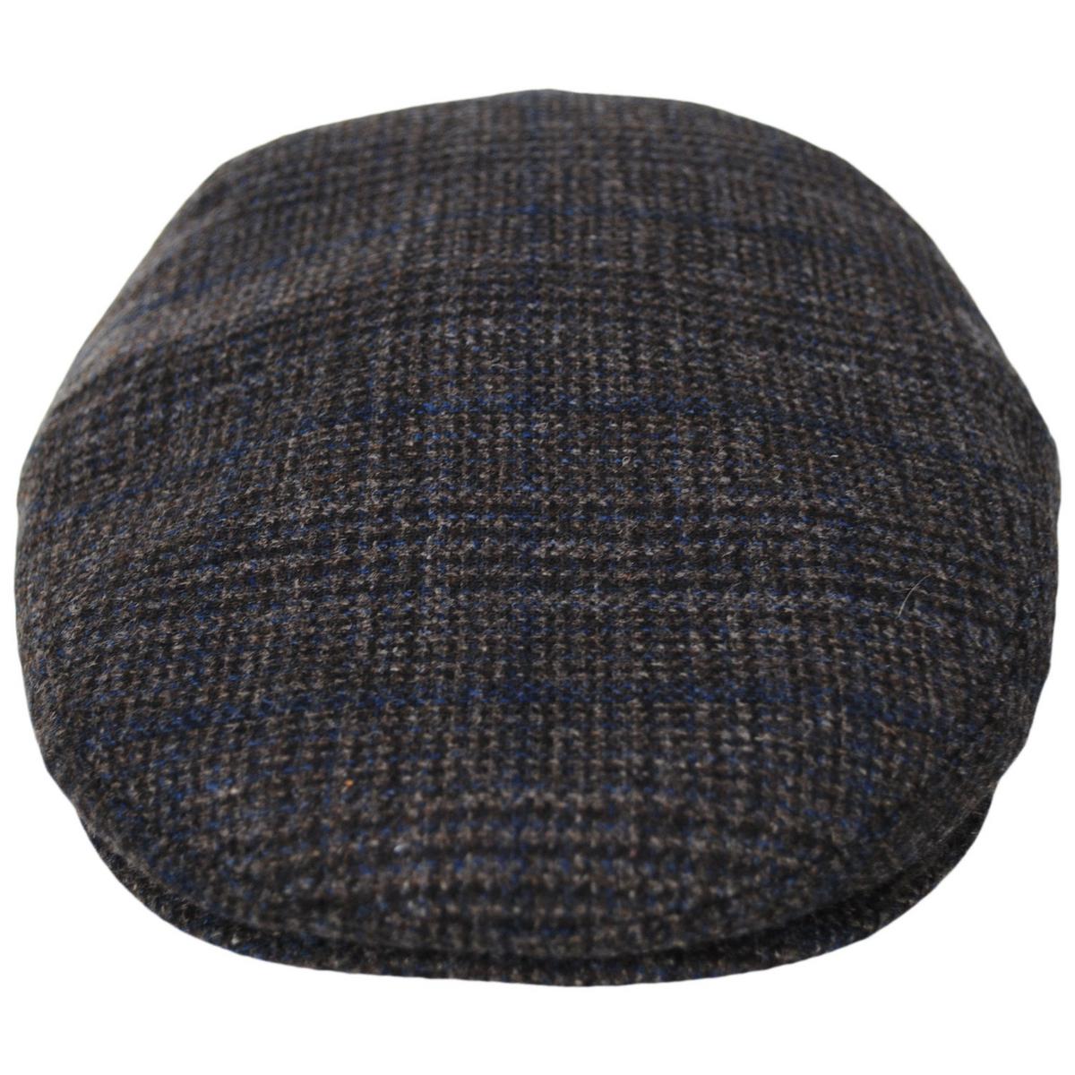 City Sport Caps | Glenplaid Cashmere+Wool Ivy Cap | 175115 | front | BROWN