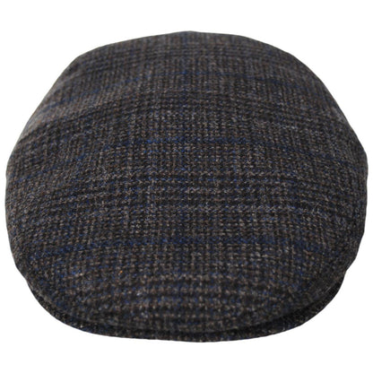 City Sport Caps | Glenplaid Cashmere+Wool Ivy Cap | 175115 | front | BROWN
