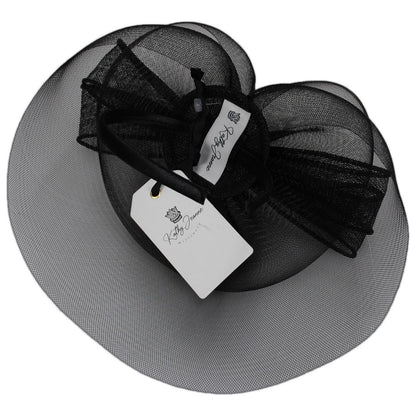 Kathy Jeanne | Corbatin Horsehair Mesh Fascinator Hat | 122434 | under | BLACK