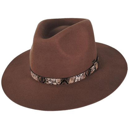 BRIXTON HATS | Sonoran Wool Felt Western Rancher Hat | 135676 | lead | BROWN