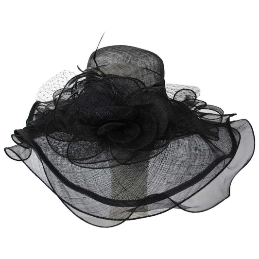 Something Special | Magnolia Sinamay Straw Swinger Hat | 121360 | lead | BLACK