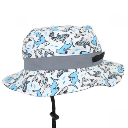 Scala | Kid's Thresher Chin Cord Bucket Hat | 508384 | profile | GREY