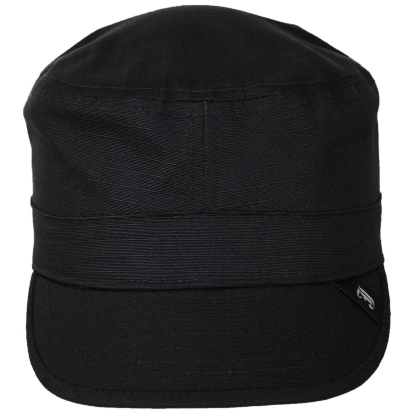 Jaxon Hats | Ripstop Cotton Cadet Cap | 222399 | front | BLACK