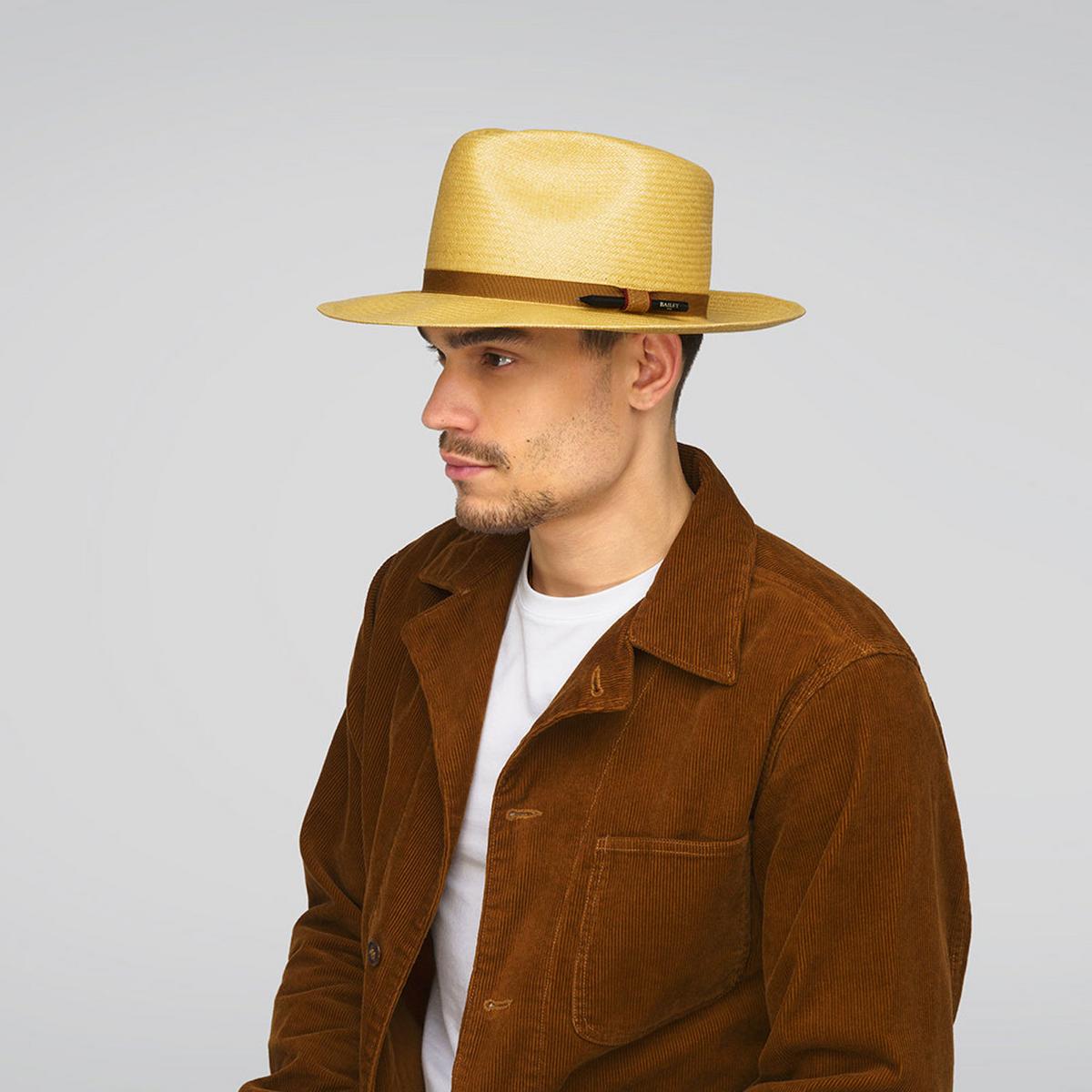 Bailey 1922 | Brice Shantung LiteStraw Fedora Hat | 127924 | lsmtwo | SAND