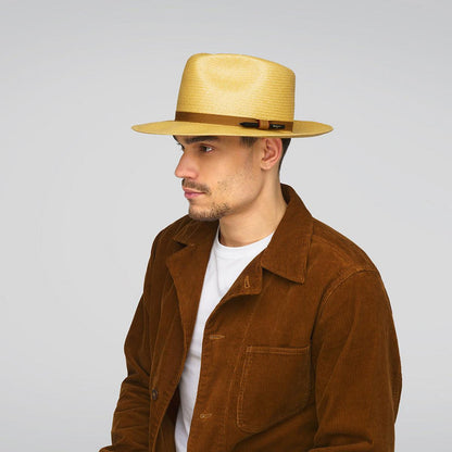 Bailey 1922 | Brice Shantung LiteStraw Fedora Hat | 127924 | lsmtwo | SAND