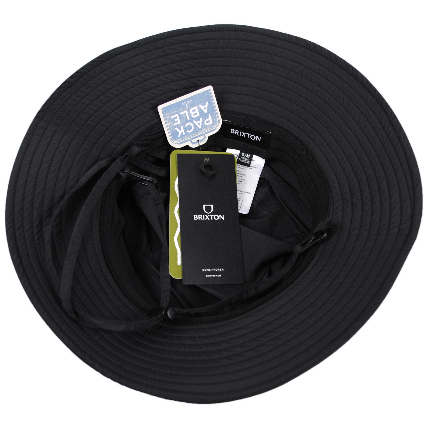 BRIXTON HATS | Journey Rain Safari Booney Hat | 185562 | under | BLACK