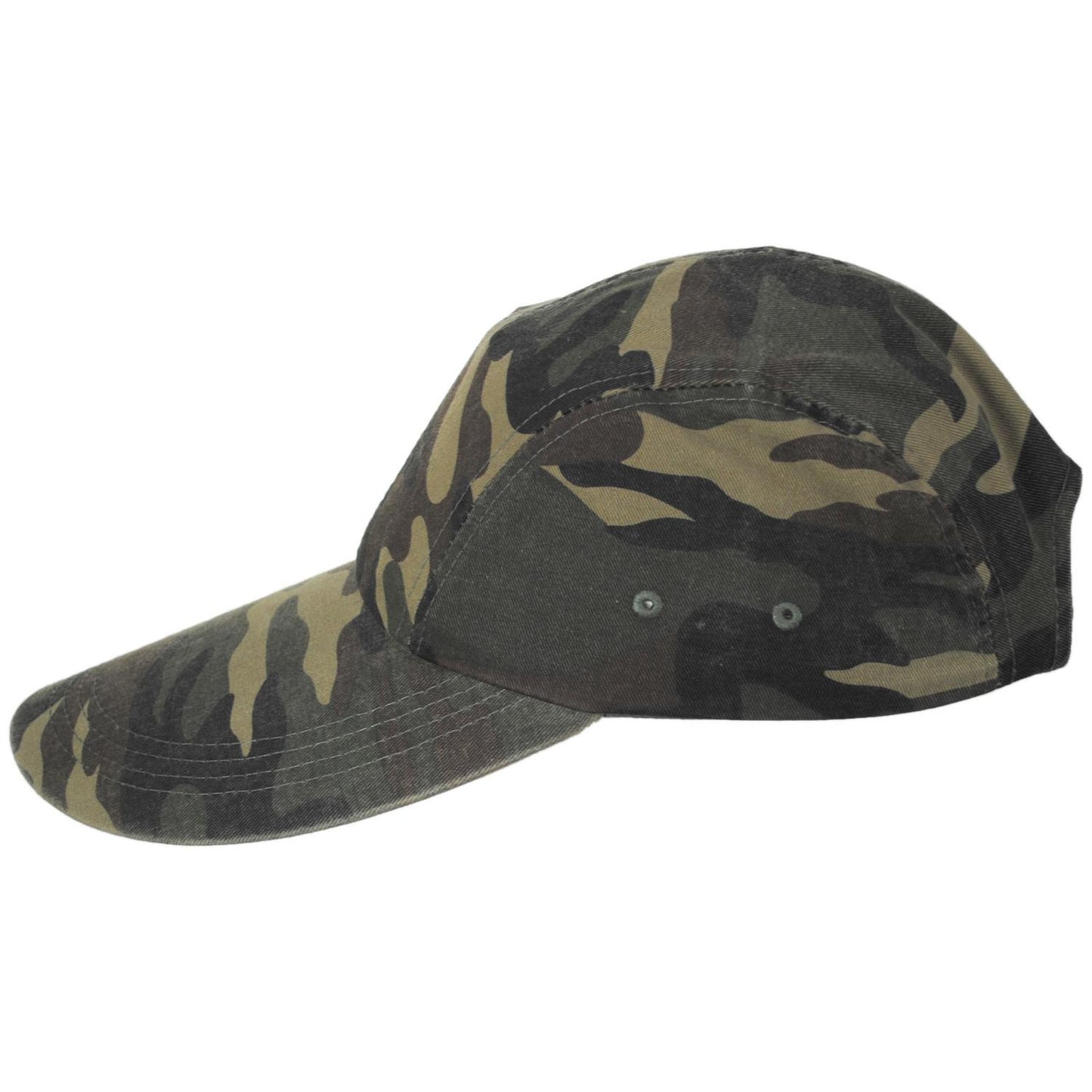 Village Hat Shop | VHS Long Bill Adjustable Baseball Cap | 222440 | profile | CAMOUFLAGE