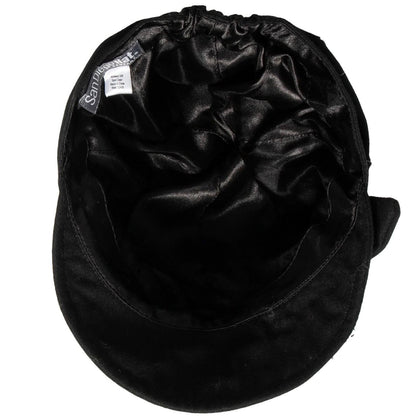 San Diego Hat Company | Side Bow Wool Newsboy Cap | 108669 | under | BLACK
