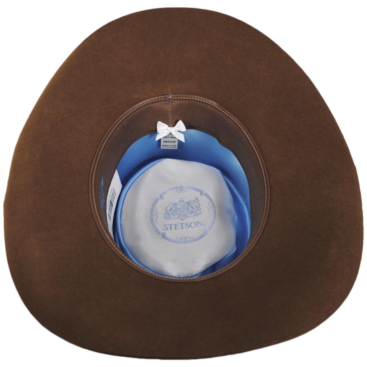 Stetson | Wild Bunch Wool Felt Gambler Hat | 130744 | under | COGNAC