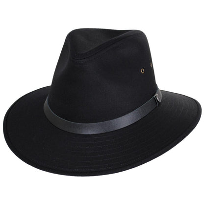 Jaxon Hats | Wholesale Cotton Safari Fedora Hat B2B Pre-Pack | B2B147250 | lead | BLACK