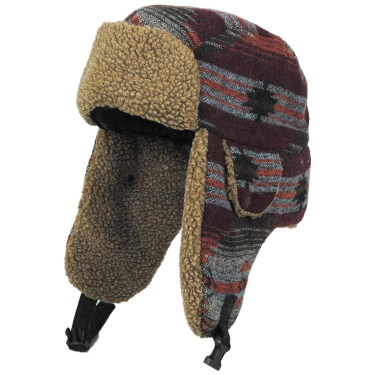 Scala | Shauna Southwestern Trooper Hat | 106456 | lead | RED