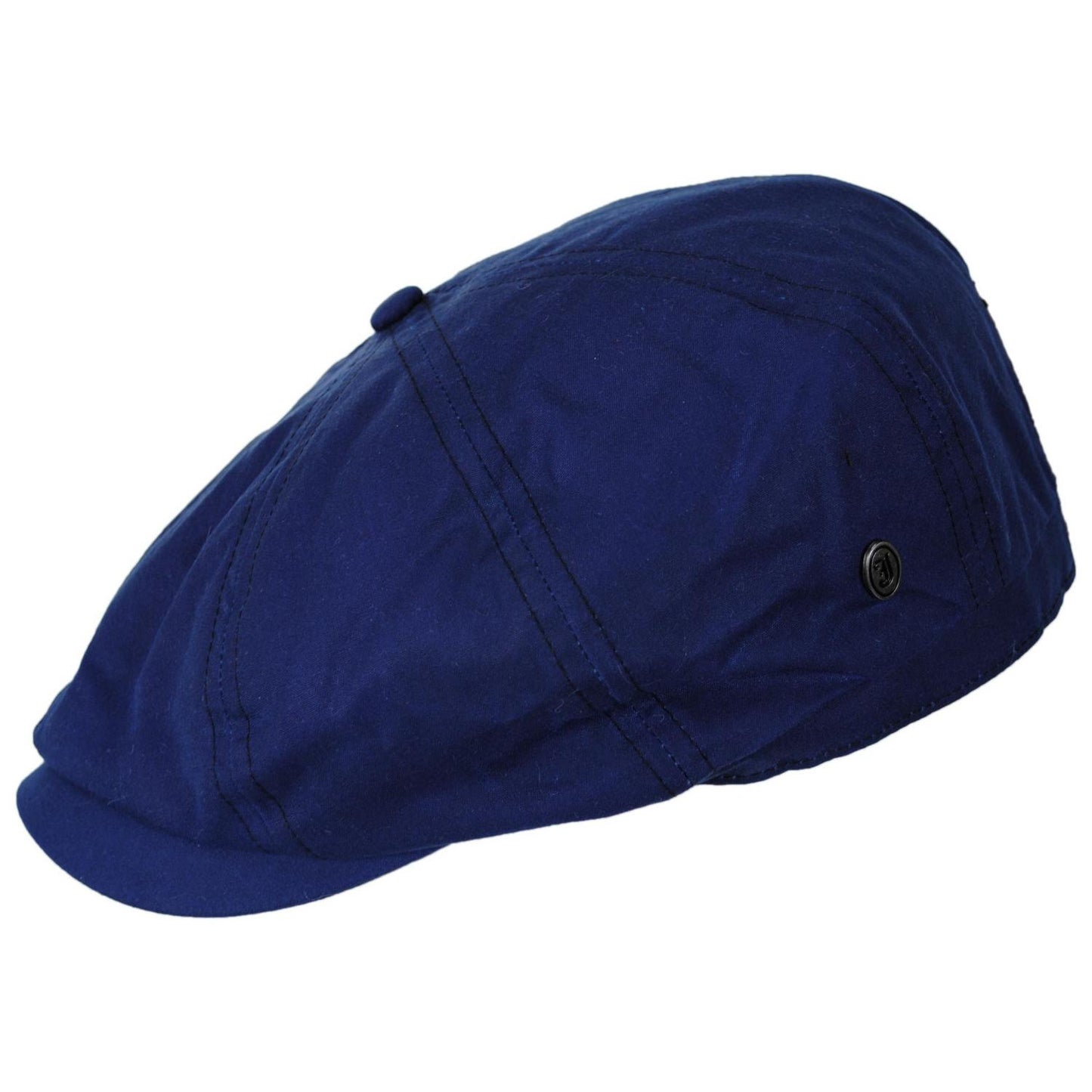Jaxon & James | British Millerain Wax Cotton Newsboy Cap | 170010 | profile | NAVY BLUE