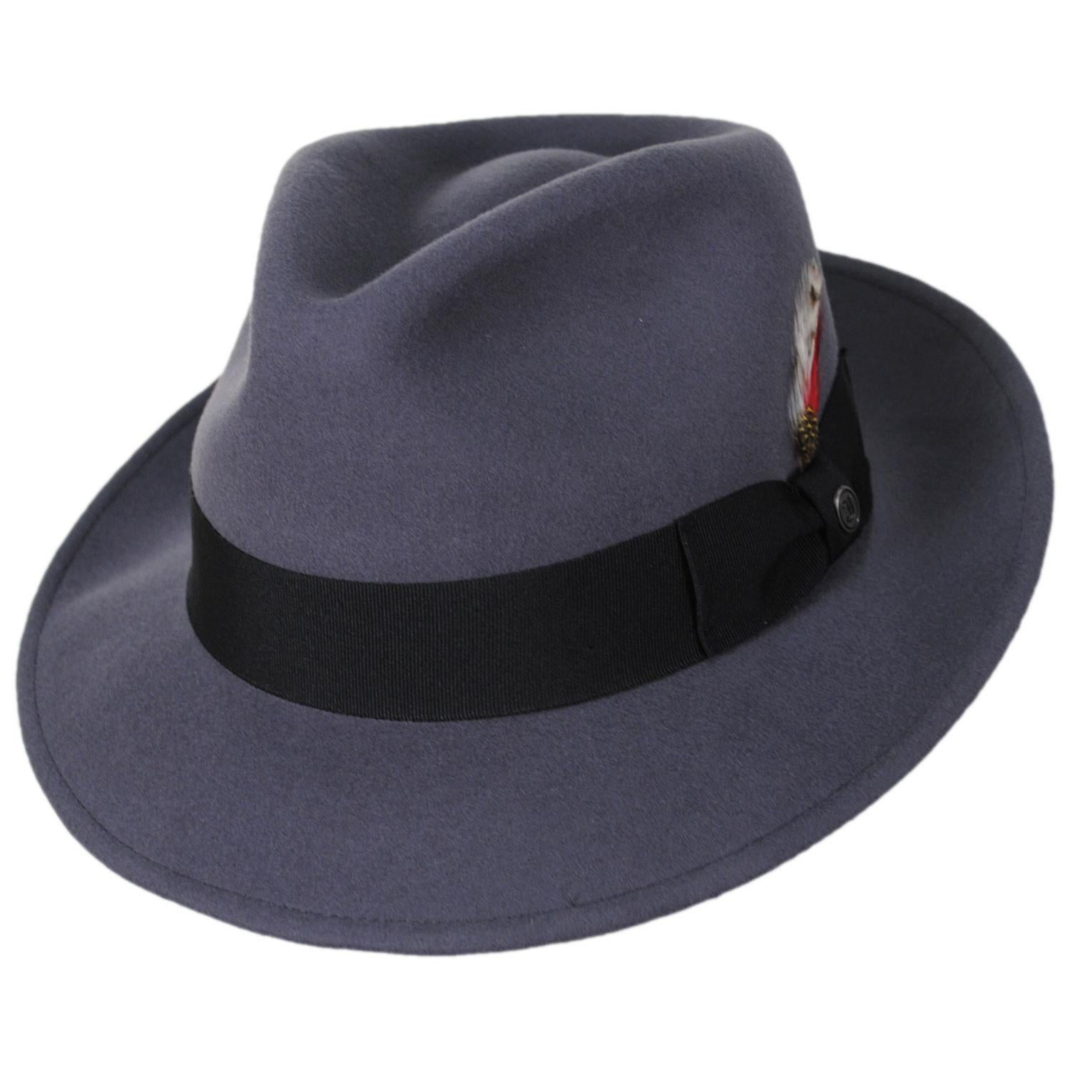 Jaxon Hats | C-Crown Crushable Wool Felt Fedora Hat – Village Hat Shop