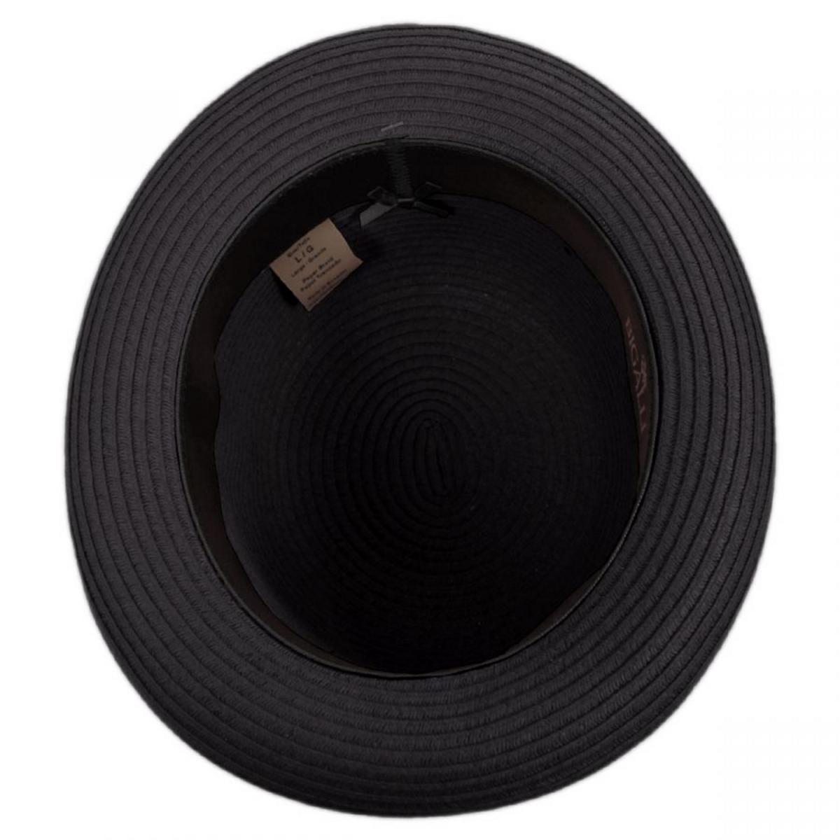 Bigalli | Kanye Toyo Straw Bowler Hat | 129228 | under | BLACK