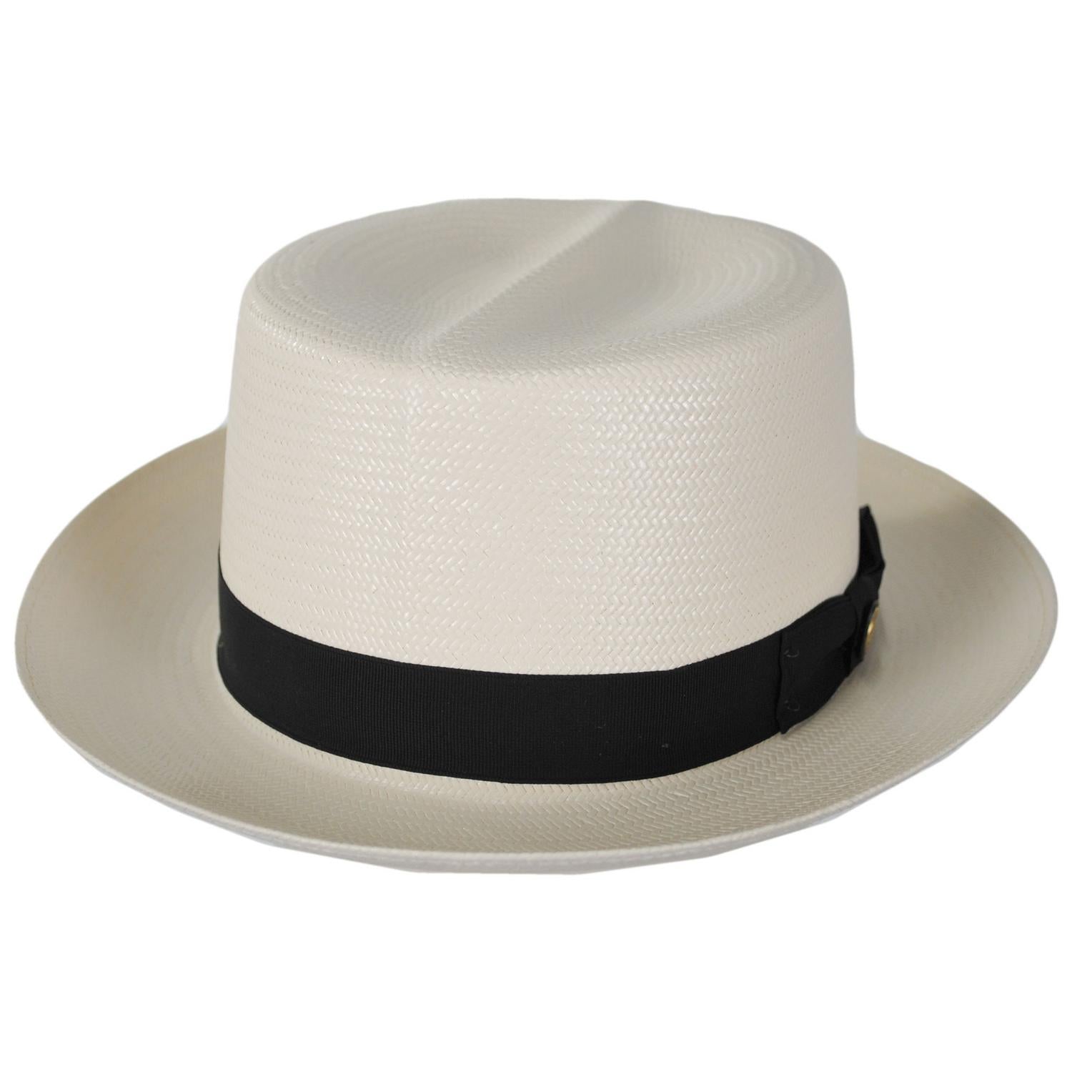 Stetson | 42 Optimo Shantung Straw Fedora Hat | 127071 | lead | NATURAL