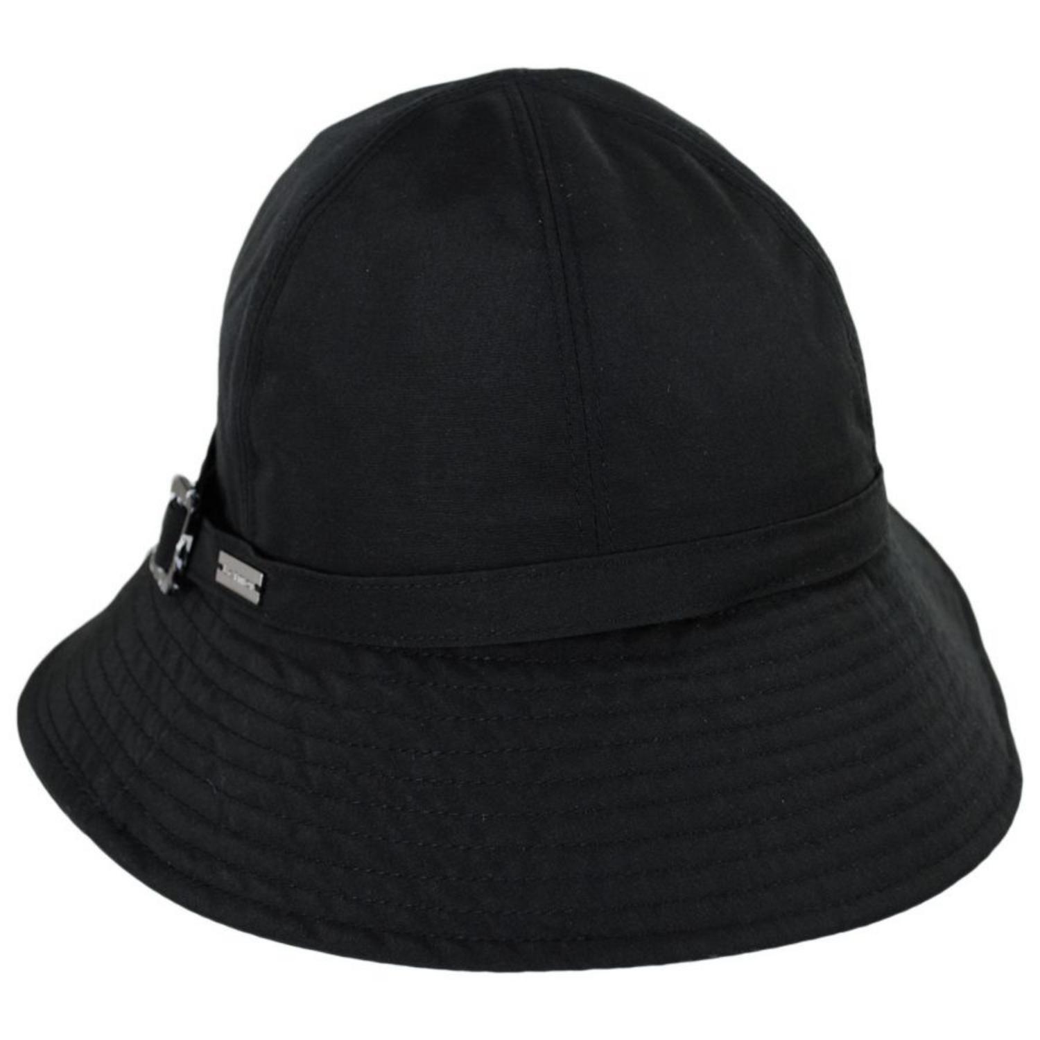 Betmar | Frederique Cloche Rain Hat | 106032 | lead | BLACK