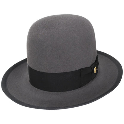 Stetson | Stetsonian B 160th Edition 6X Fur Felt Shapeable Open Crown Fedora Hat | 130755 | lead | CARIBOU