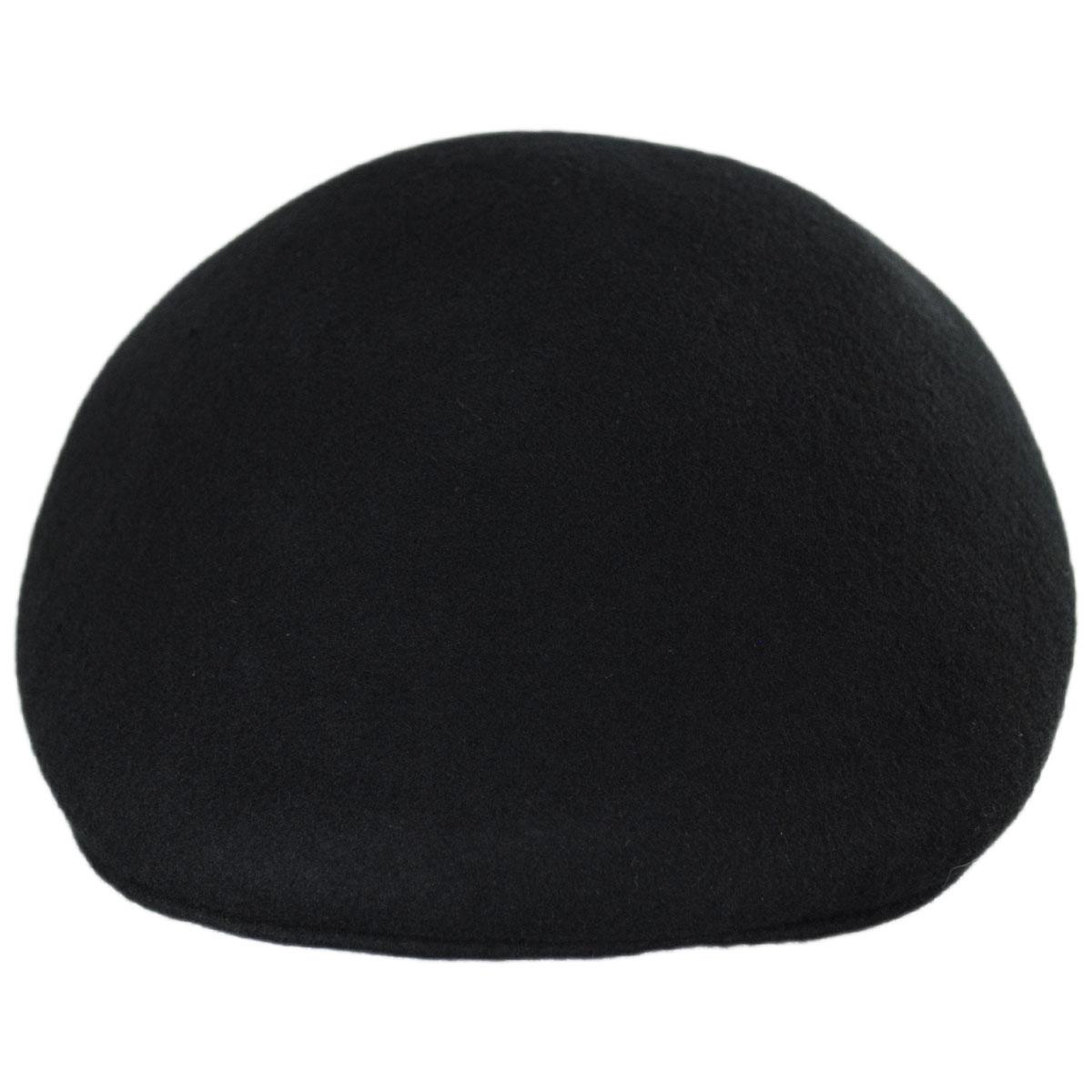 Jaxon Hats | Wholesale Wool Ascot Cap B2B Pre-Pack | B2B167550 | front | BLACK