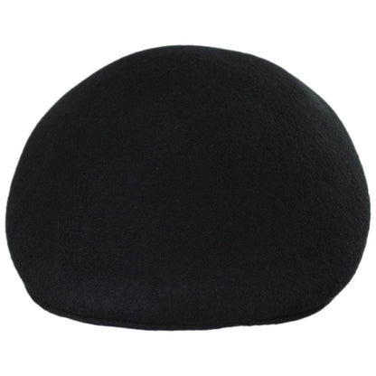 Jaxon Hats | Wholesale Wool Ascot Cap B2B Pre-Pack | B2B167550 | front | BLACK