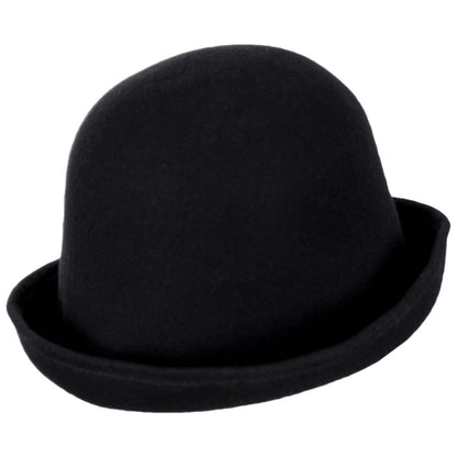 Kathy Jeanne | 6-Way Shapeable Wool Felt Cloche Hat | 124715 | lead | BLACK