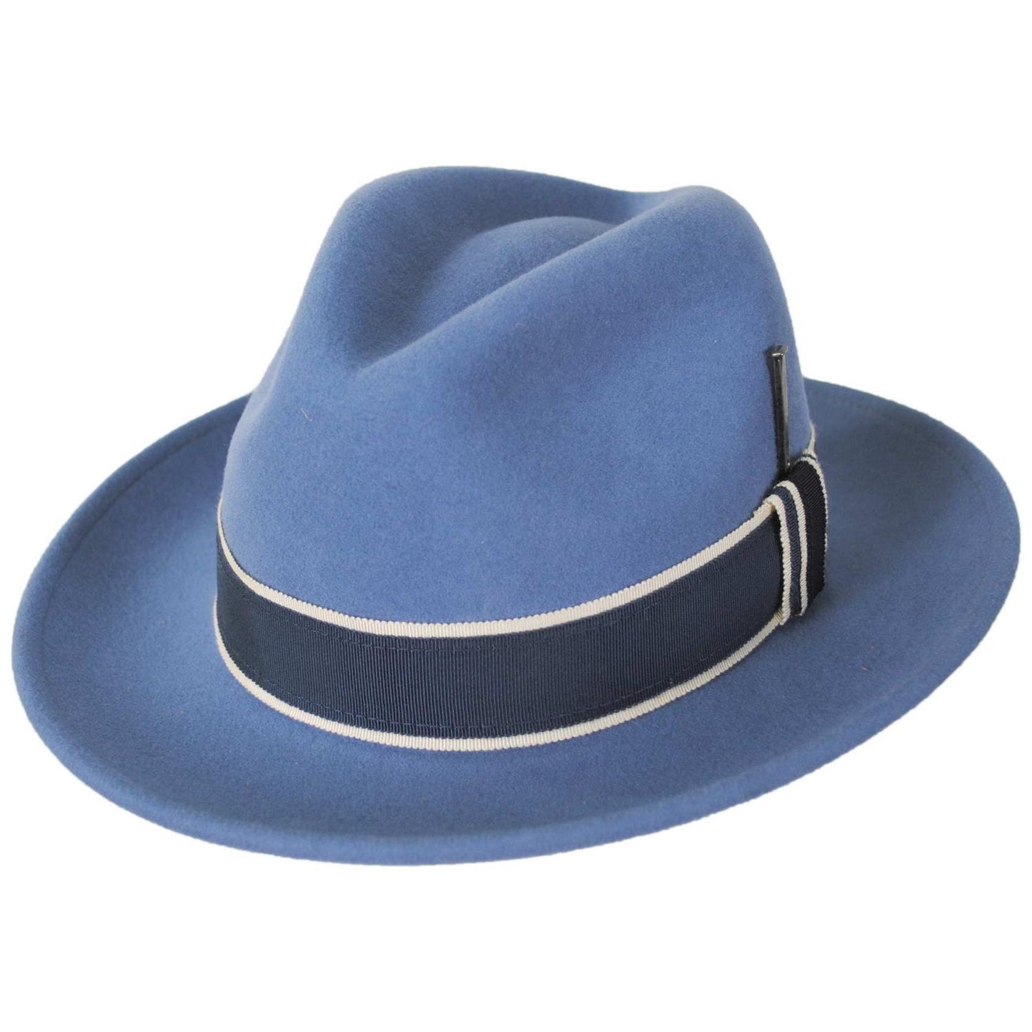 Bailey 1922 | Curtis Wool LiteFelt Safari Fedora Hat | 130019 | lead | VINTAGE BLUE