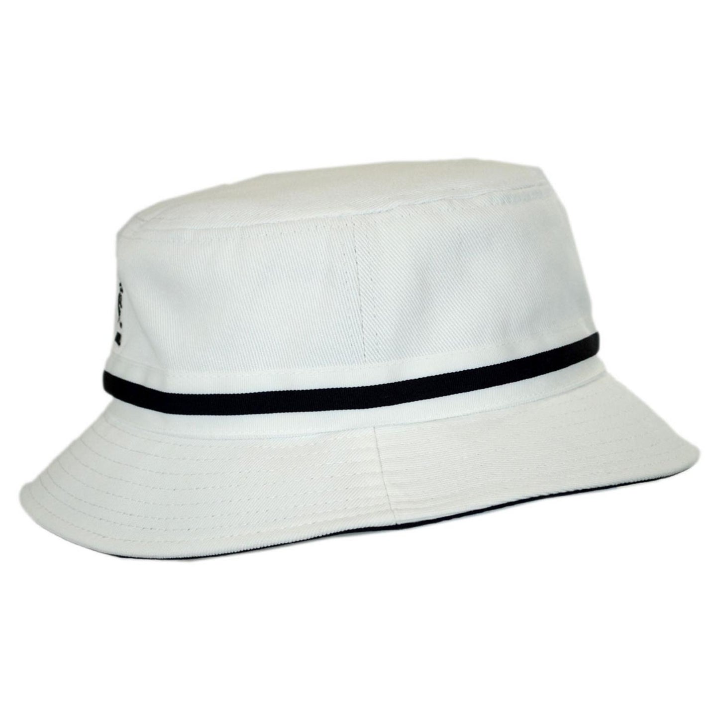 Kangol | Stripe Lahinch Cotton Bucket Hat | 185718 | profile | WHITE
