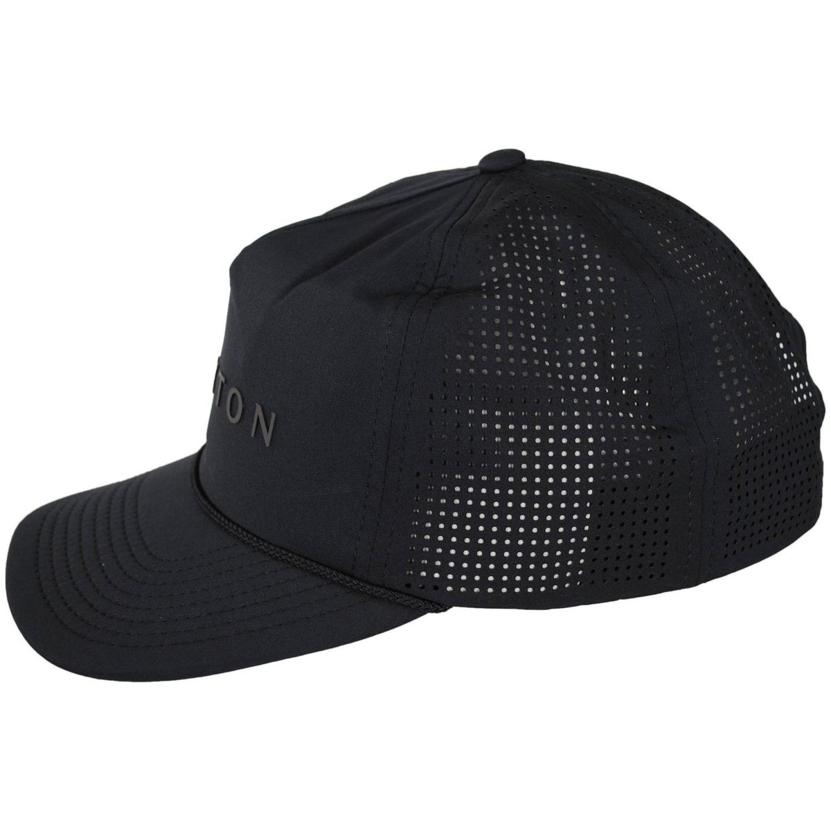 BRIXTON HATS | Alpha Journey Performance Strapback Baseball Cap | 201734 | profile | BLACK