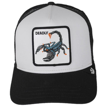 Goorin Bros | Deadliest Scorpion Mesh Trucker Snapback Baseball Cap | 200657 | front | DUST/VOID