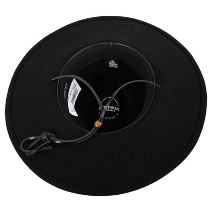 Stetson | Holden Crushable Wool Felt Aussie Hat | 130724 | under | BLACK