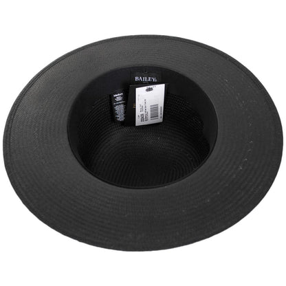 Bailey 1922 | Quil Shantung LiteStraw Open Crown Hat | 127741 | under | BLACK