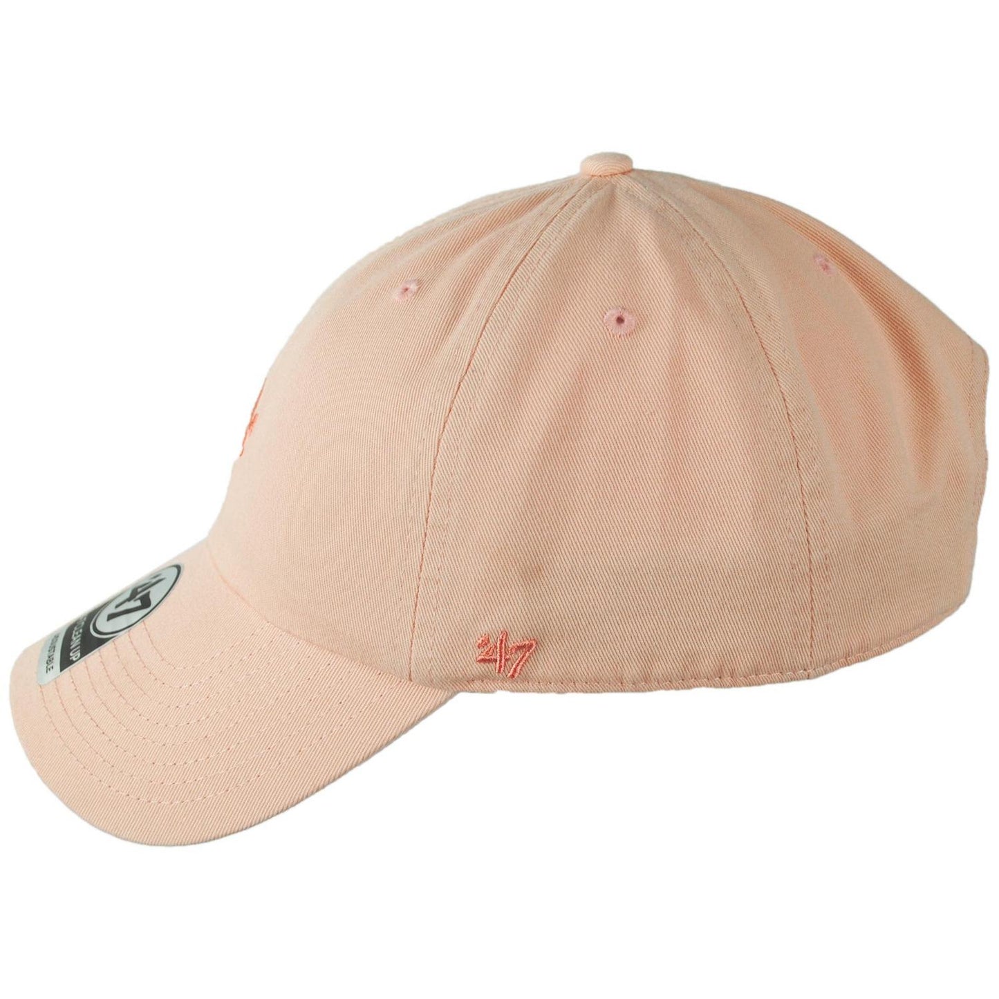 47 Brand | Los Angeles Dodgers MLB Tonal Base Runner Clean Up Strapback Baseball Cap Dad Hat | 203057 | profile | APRICOT