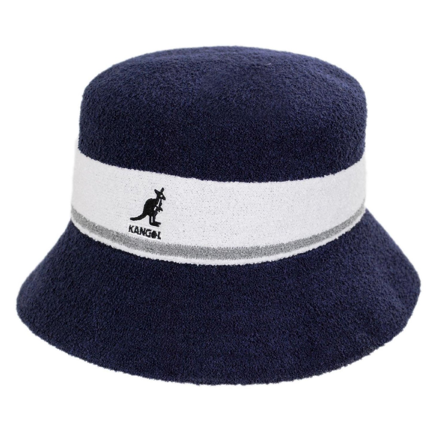 Kangol | Bermuda Stripe Bucket Hat | 185729 | lead | NAVY