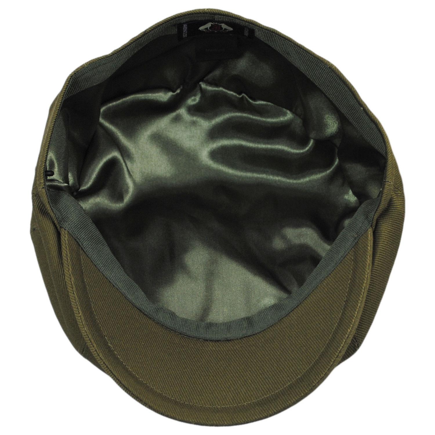 Jaxon Hats | Cotton Newsboy Cap | 167770 | under | OLIVE GREEN