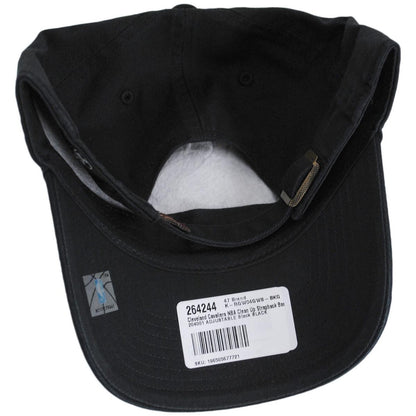 47 Brand | Cleveland Cavaliers NBA Clean Up Strapback Baseball Cap Dad Hat | 204001 | under | BLACK