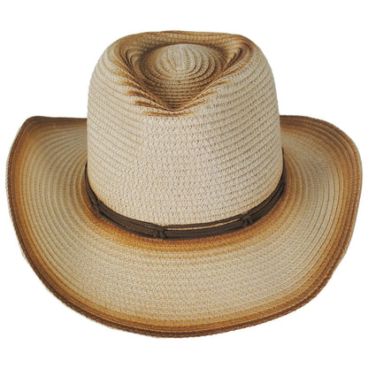 Jeanne Simmons | Caballero Toyo Straw Western Hat | 101822 | front | BEIGE