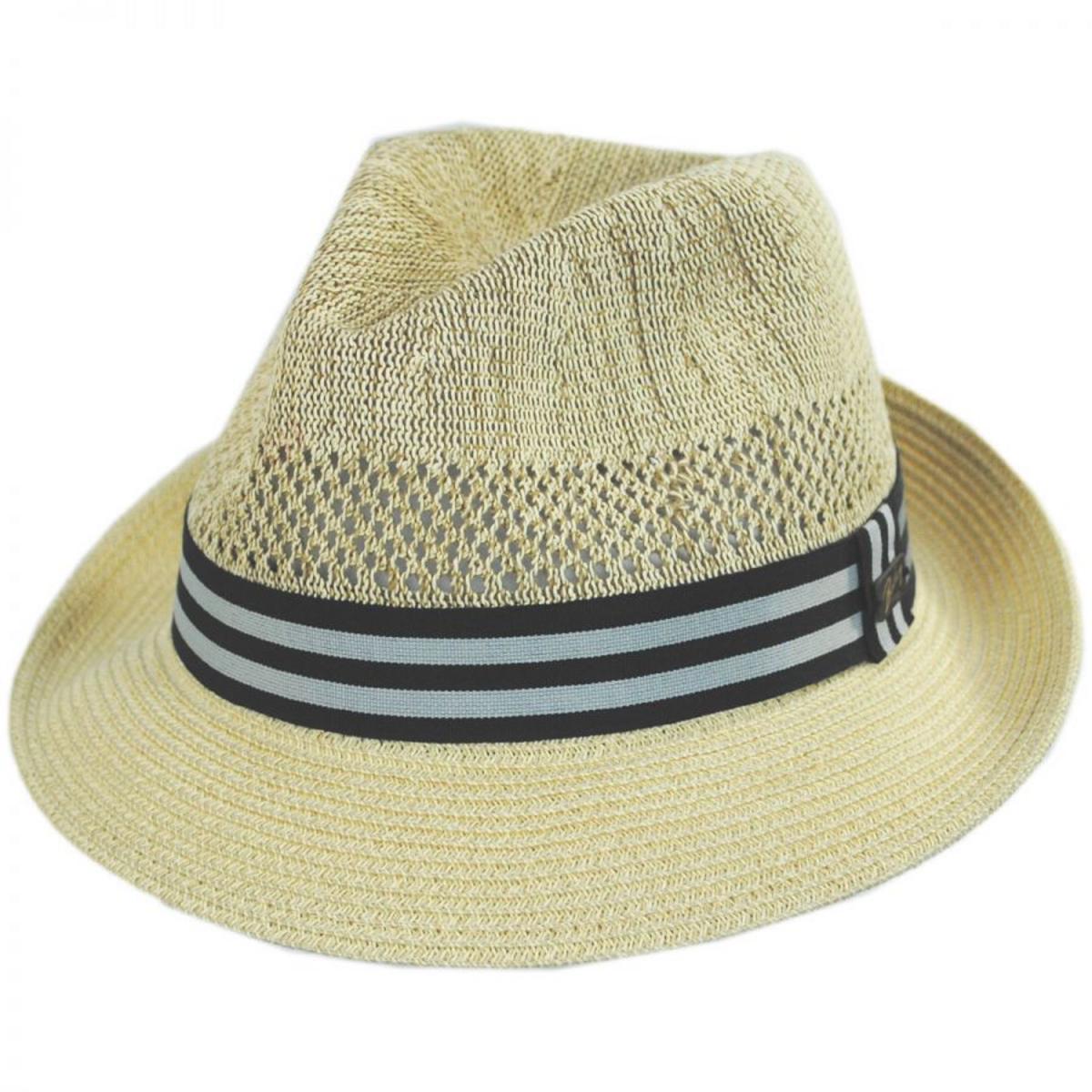 Bailey 1922 | Berle Toyo Straw Blend Fedora Hat | 127856 | lead | VANILLA