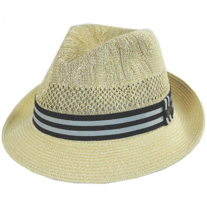 Bailey 1922 | Berle Toyo Straw Blend Fedora Hat | 127856 | lead | VANILLA