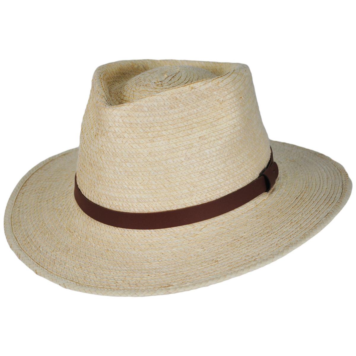 SunBody Hats | Teardrop Guatemalan Palm Leaf Straw Fedora Hat | 128206 | lead | NATURAL
