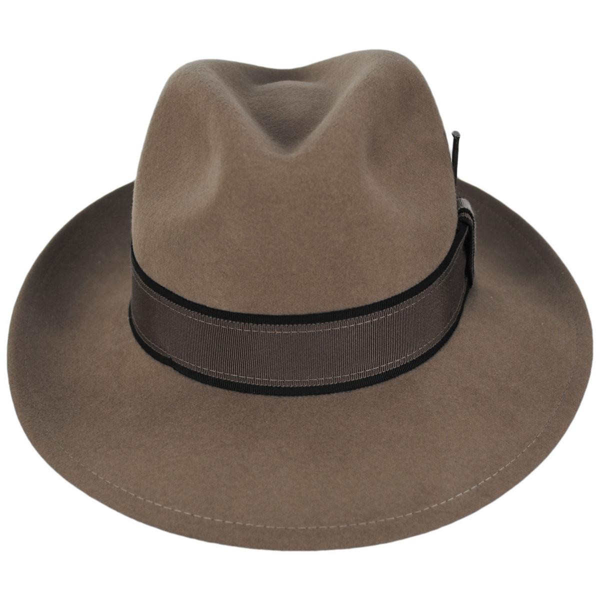 Bailey 1922 | Rawn Wool LiteFelt Fedora Hat | 133312 | front | DRIFTWOOD