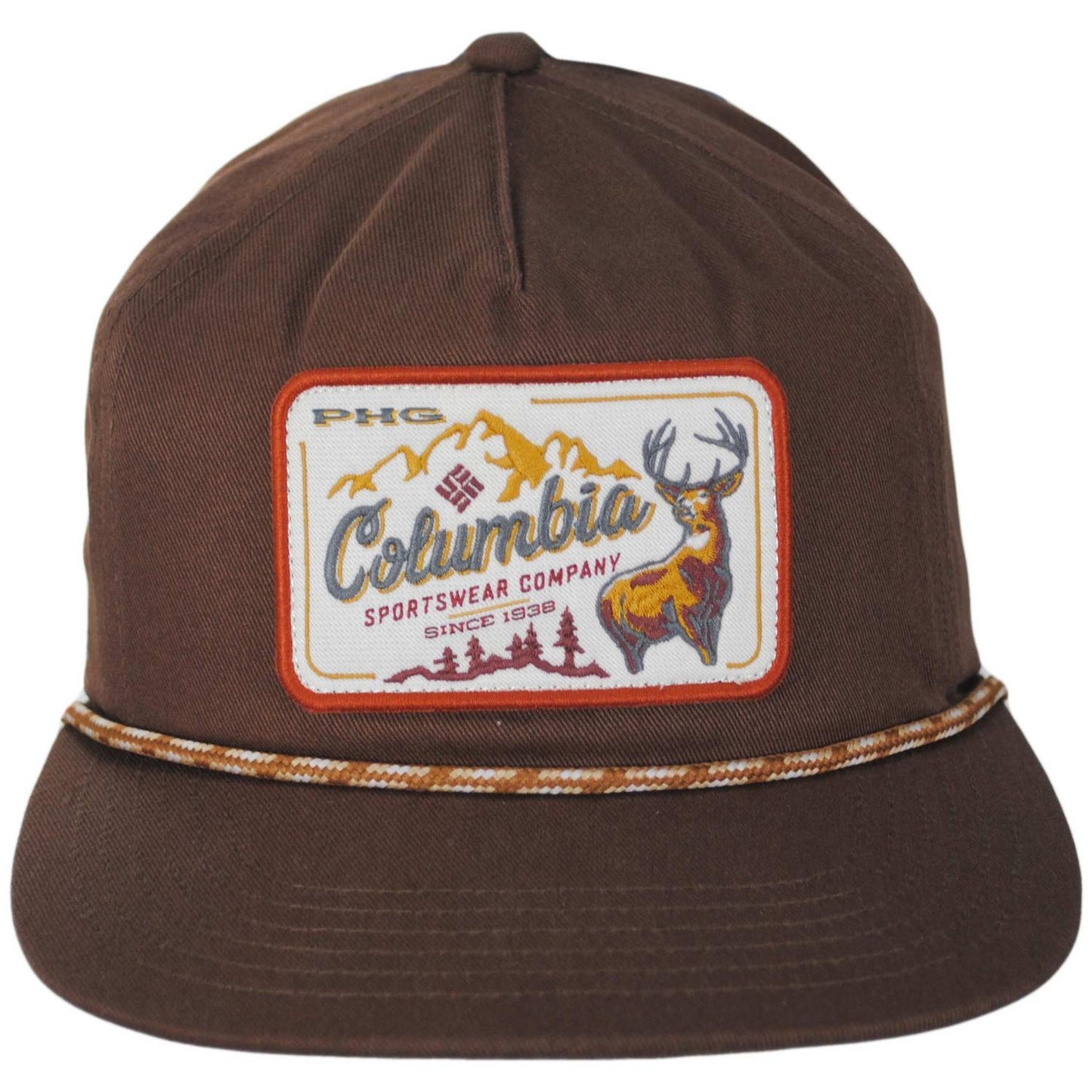 Columbia Sportswear | PHG Terminal Shot Cotton Snapback Baseball Cap | 400078 | front | TOBACCO