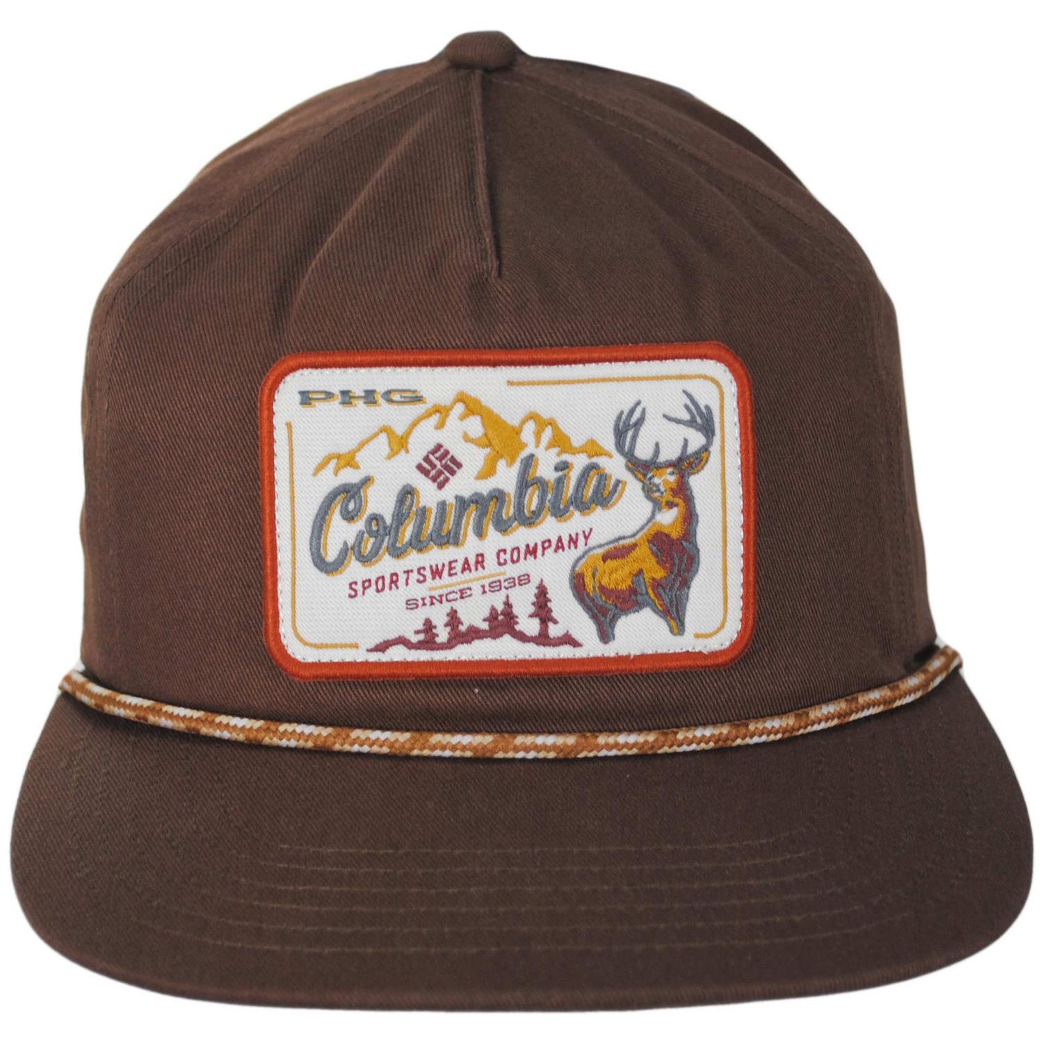 Columbia Sportswear | PHG Terminal Shot Cotton Snapback Baseball Cap | 400078 | front | TOBACCO