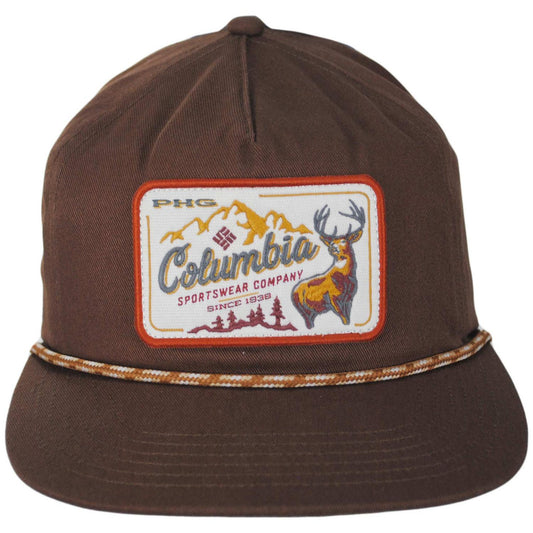 Columbia Sportswear | PHG Terminal Shot Cotton Snapback Baseball Cap | 400078 | front | TOBACCO