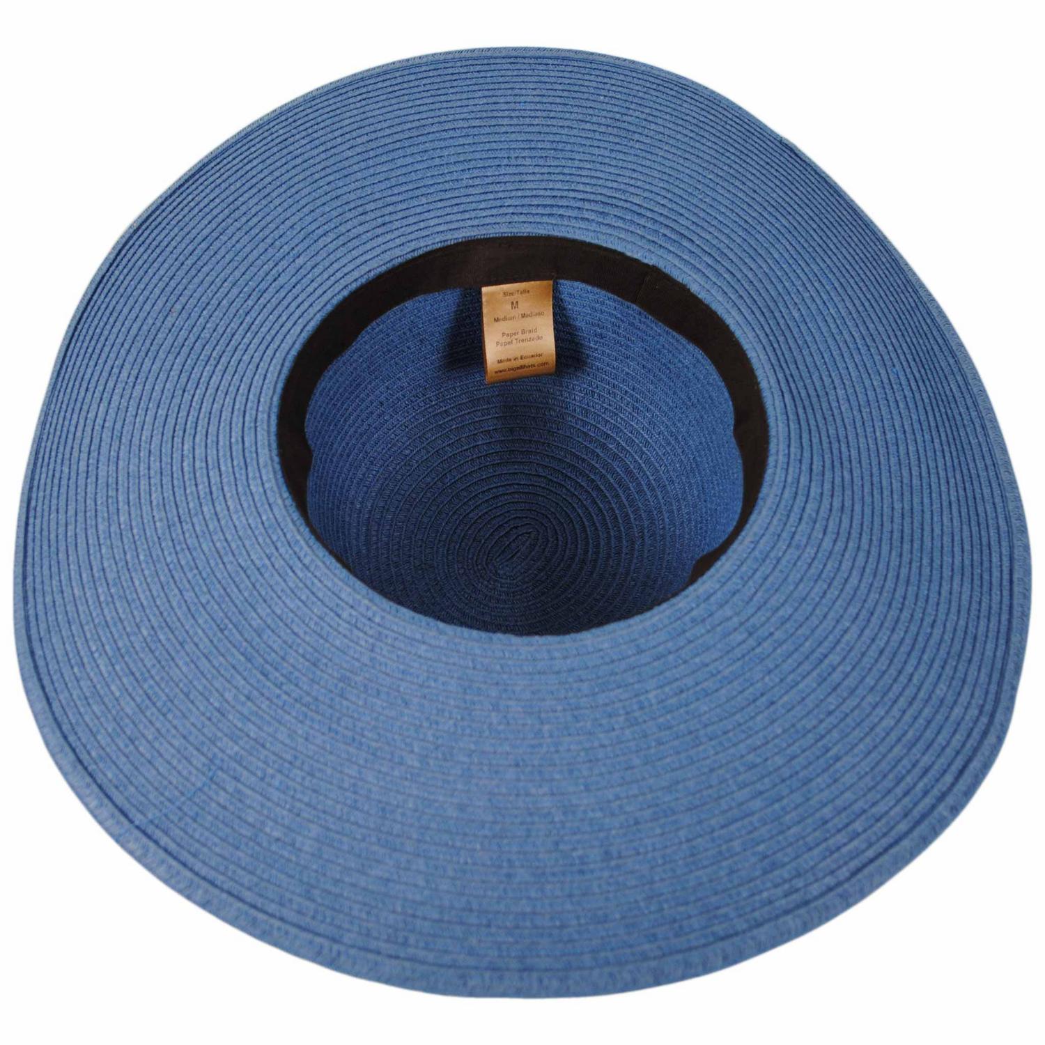 Bigalli | Floppy Summer Toyo Braid Swinger Sun Hat | 104710 | under | LIGHT BLUE