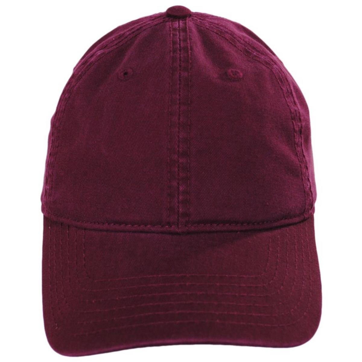 Otto | LoPro Washed Cotton Twill Strapback Baseball Cap Dad Hat | 201407 | front | MAROON